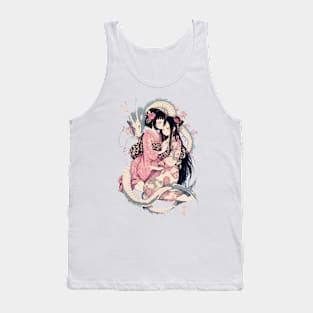 Sleeping Geishas Graphic T-Shirt 02 Tank Top